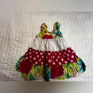 Sweet Heart Rose tiered dress 12 months